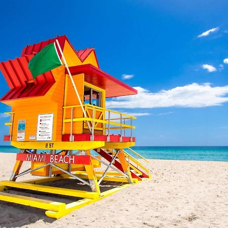 South Beach 2 Bedroom Family & Pet Friendly Apartment With Balcony & Free Parking Miami Beach Bagian luar foto